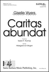 Caritas Abundat SATB choral sheet music cover